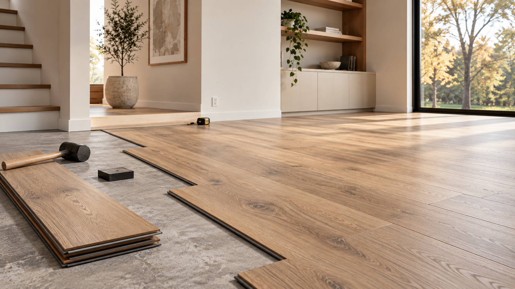  plancher vinyle clic dans le salon