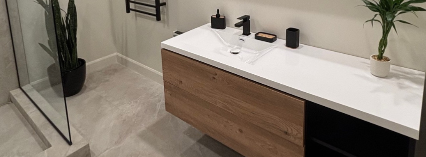 Transformation d’une salle de bain moderne