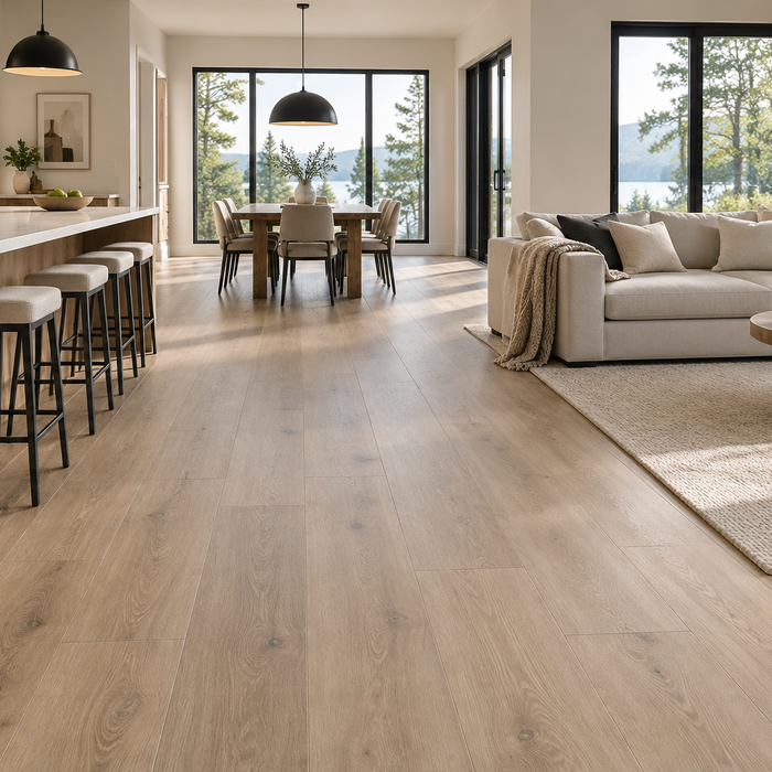 Plancher vinyle imitation bois 
