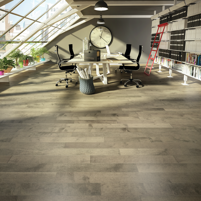 DESIGN+ Érable - Stone - Authentic Mat — Plancher 2000