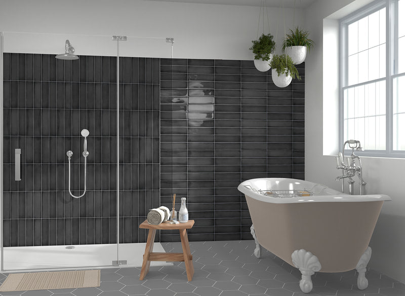 GHENT DARK CHARCOAL GLOSSY 2.7X9.4