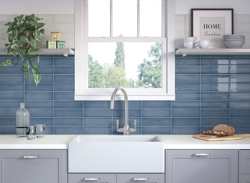 GHENT STEEL BLUE GLOSSY 2.7X9.4