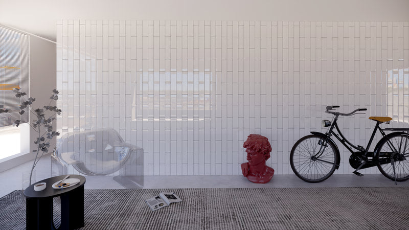 METRO WHITE GLOSSY 4X12